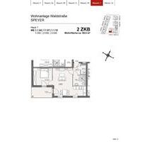 *** nur mit Wohnberechtigungsschein *** kompakte 2-ZKB Neubau Wohnung - Speyer