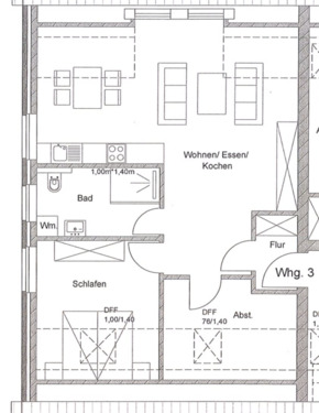 Foto - Wohnung im Obergeschoss ab 01.07.2026