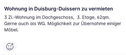 Foto - Wohnung zu vermieten - 438,00&nbsp;EUR Kaltmiete, ca.&nbsp; 62,00&nbsp;m&sup2;