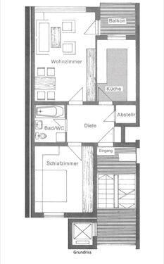 Foto - 2 Zimmer Etagenwohnung zur Miete in Landau an der Isar