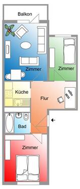 Foto - Etagenwohnung zur Miete in Halberstadt