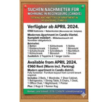 Furnished Apartment for Rent in Regensburg - Candis District