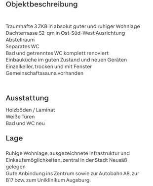 Foto - 3.5 Zimmer Einfamilienhaus zur Miete in Augsburg