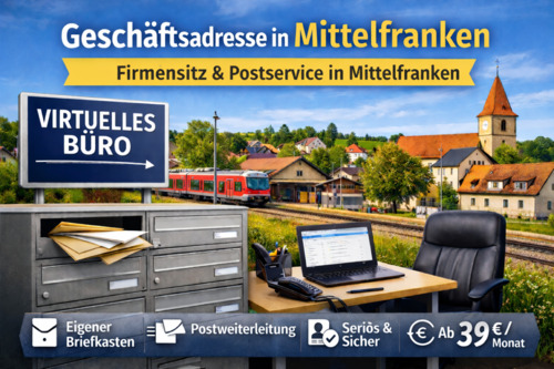 Foto - Geschäftsadresse mieten Mittelfranken Firmensitz & Postservice