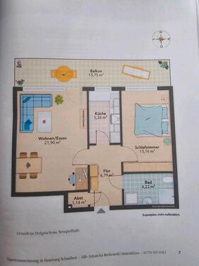 Foto - 2 Zimmer Hochparterre zur Miete in Hamburg