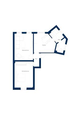 Foto - 2 Zimmer Hochparterre zur Miete in Lübeck