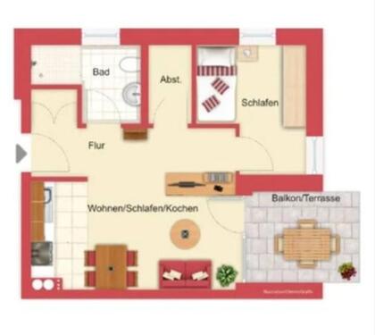 Foto - 2 Zimmer Etagenwohnung in Burgbernheim