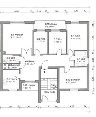 Foto - Große 5 Zimmerwohnung - 1.100,00&nbsp;EUR Kaltmiete, ca.&nbsp; 100,00&nbsp;m&sup2;
