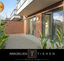 Neubau mit Erdung: Erdgeschosswohnung mit überdachter Terrasse in Lingen (Ems) zu mieten!