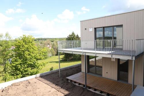 Foto - helle Neubauwohnungen in Schopfloch zu vermieten, Holzhaus