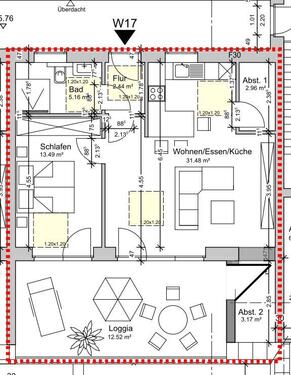 Foto - Dachgeschoßwohnung in Meppen zur Miete