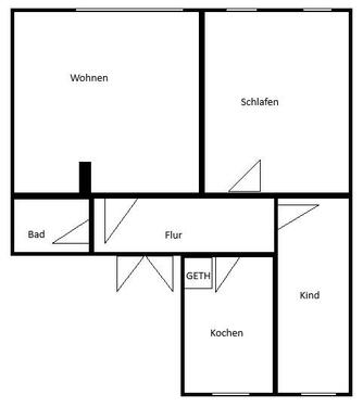 Foto - 3 Zimmer Erdgeschoßwohnung in Wurzen