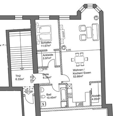 Foto - 2-Zimmer-Wohnung - 828,00&nbsp;EUR Kaltmiete, ca.&nbsp; 92,00&nbsp;m&sup2;