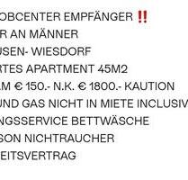 Möbliertes Apartment 45m2 € 750.- 1PERSON NICHTRAUCHER - Leverkusen