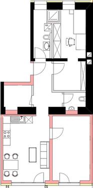 Foto - 2-3 ZKB, Gäste WC - 900,00&nbsp;EUR Kaltmiete, ca.&nbsp; 76,00&nbsp;m&sup2;