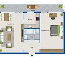 Vollmöblierte 2-Zimmer-Wohnung | 65 m² | Balkon | Augsburg |