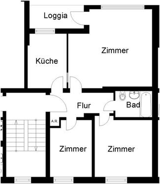 Foto - 3 Zimmer Etagenwohnung zur Miete in Hannover