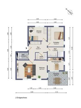 Foto - Traumhaft schöne 3 Zimmer-EG-Wohnung mit Sonnenterrasse