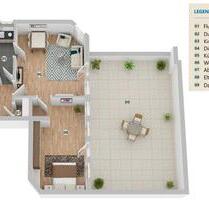 Moderne 3-Zimmer-Wohnung mit großer Dachterrasse in Riesenbeck - Hörstel