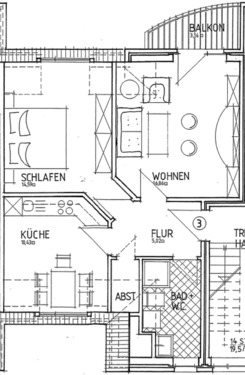 Foto - Attraktive 2 Zimmer Dachgeschosswohnung in Norddeich
