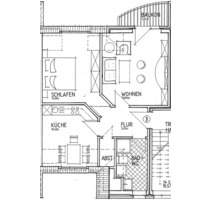 Attraktive 2 Zimmer Dachgeschosswohnung in Norddeich - Norden