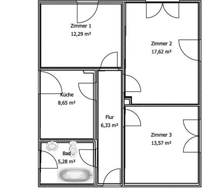 Foto - Etagenwohnung zur Miete in Bad Nenndorf