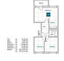 Schöne sanierte 3 Zimmerwohnung mit Balkon und Badewanne! - Dresden Leuben