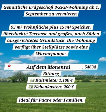 Foto - Wohnung zum Vermieten - 1.100,00&nbsp;EUR Kaltmiete, ca.&nbsp; 96,00&nbsp;m&sup2;