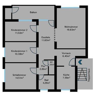 Foto - 4.5 Zimmer Etagenwohnung in Riedlingen