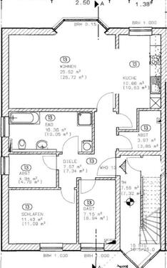 Foto - EG Wohnung in Brinkum zu vermieten. 3,5 Zimmer, Garten, Garage