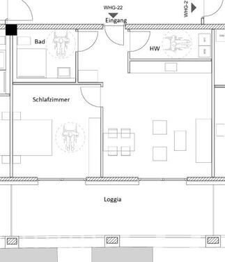 Foto - 2 Zimmer Etagenwohnung zur Miete in Sankt Ingbert