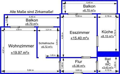 Foto - 2 Zimmer Etagenwohnung zur Miete in Gera
