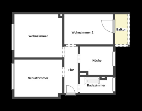 Foto - Etagenwohnung in Bochum zur Miete