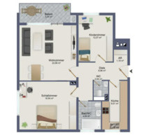 3 Zimmer Wohnung in Bad Homburg Kirodrf mit Blick auf die Skyline - Bad Homburg vor der Höhe Bad Homburg v. d. Höhe