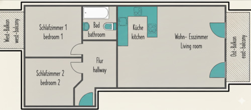 Foto - 3 Zimmer Etagenwohnung zur Miete in München