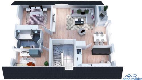 Foto - Dachgeschoßwohnung in Fußgönheim zur Miete