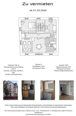 Foto - Altbauwohnung 3 Zi 2. OG am Stadtpark KL