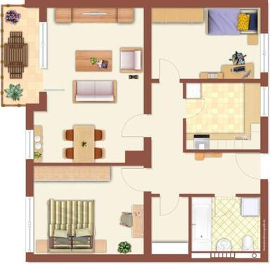 Foto - 3 Zimmer Erdgeschoßwohnung in Iserlohn