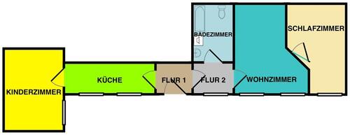 Foto - 3 Zi. 75qm Wohnung Innenstadt Innenhof Schule Kindergarten