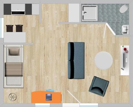 Foto - Helle 1-Zimmer-Wohnung in Fischbach - Erstbezug nach Sanierung