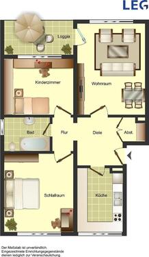 Foto - 3 Zimmer Etagenwohnung zur Miete in Duisburg