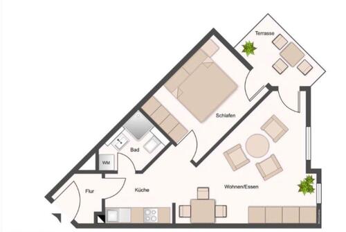 Foto - 2 Zimmer Etagenwohnung zur Miete in Wilsdruff