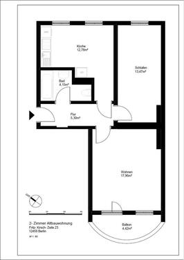 Foto - 2 Zimmer Etagenwohnung zum Kaufen in Berlin