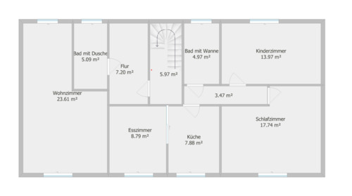 Foto - Wohnen mit Freiraum – Familienwohnung mit Garten & Kamin