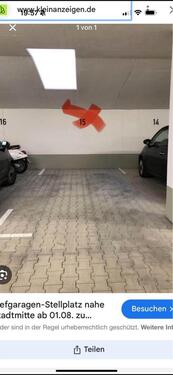 Foto - Schöner Tiefgaragenplatz am Bahnhof Freiburg Wentzingerstr.32