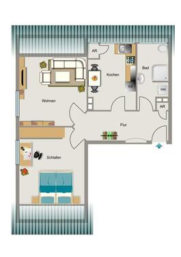 Foto - 2 Zimmer Etagenwohnung in Ahlen