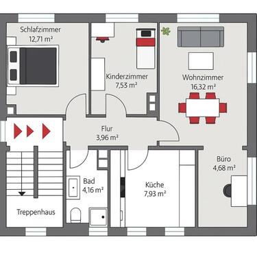 Foto - Etagenwohnung zur Miete in Burgdorf