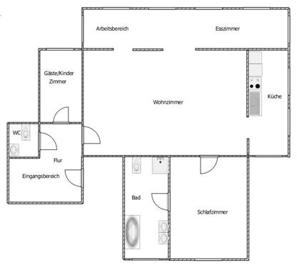 Foto - 3 Zimmer Etagenwohnung zur Miete in Bad Herrenalb