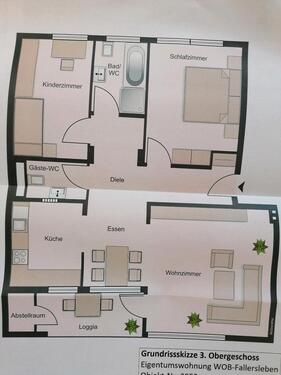 Foto - Gepflegte 3 Zi. Wohnung in Fallersleben (Oststadt) zu vermieten