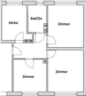 Foto - 3-Zimmer-Wohnung in Güstrow-Dettmannsdorf